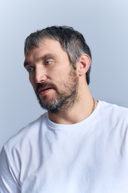 A studio portrait of Alexander Ovechkin. `